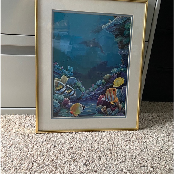 Framed Sea Life Art - Picture 3 of 3